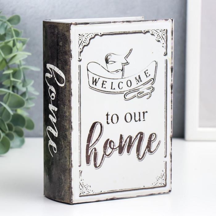 Шкатулка-книга дерево кожзам "Добро пожаловать в наш дом" 16х11х4,5 см
Шкатулка-книга дерево кожзам "Добро пожаловать в наш дом" 16х11х4,5 см