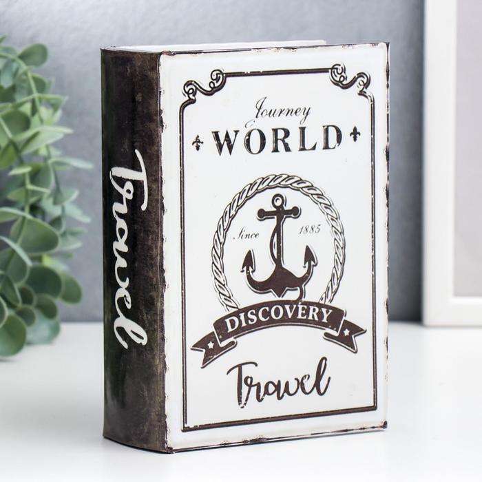 Шкатулка-книга дерево кожзам "Якорь - Путешествие по миру" 16х11х4,5 см
Шкатулка-книга дерево кожзам "Якорь - Путешествие по миру" 16х11х4,5 см