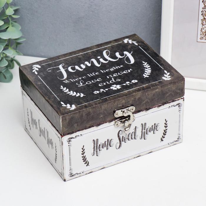 Шкатулка дерево кожзам "Семья. Дом, милый дом" 9х12х16 см
Шкатулка дерево кожзам "Семья. Дом, милый дом" 9х12х16 см