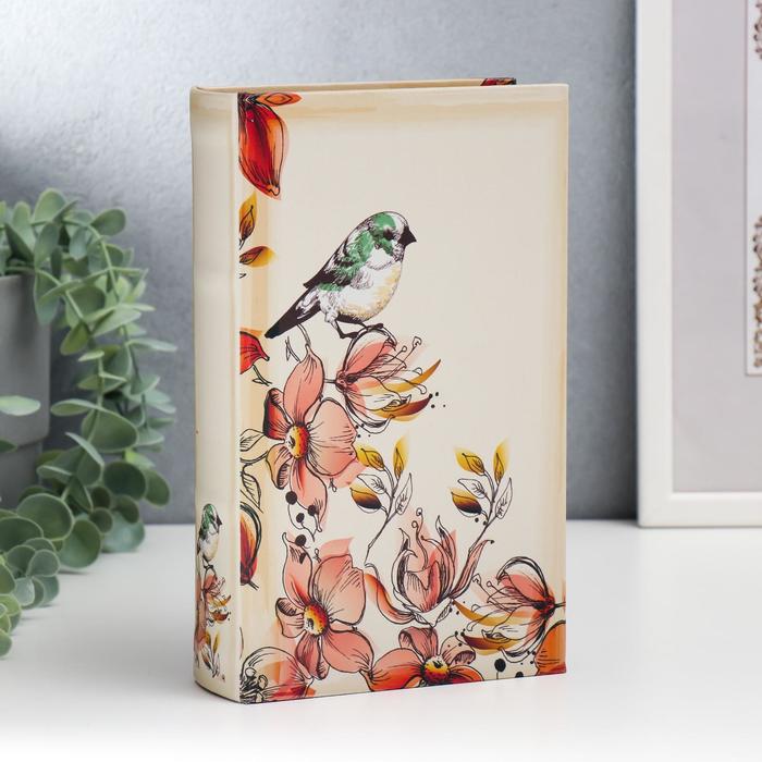 Сейф-книга дерево кожзам "Зелёная птичка с розовыми цветами" 21х13х5 см
Сейф-книга дерево кожзам "Зелёная птичка с розовыми цветами" 21х13х5 см