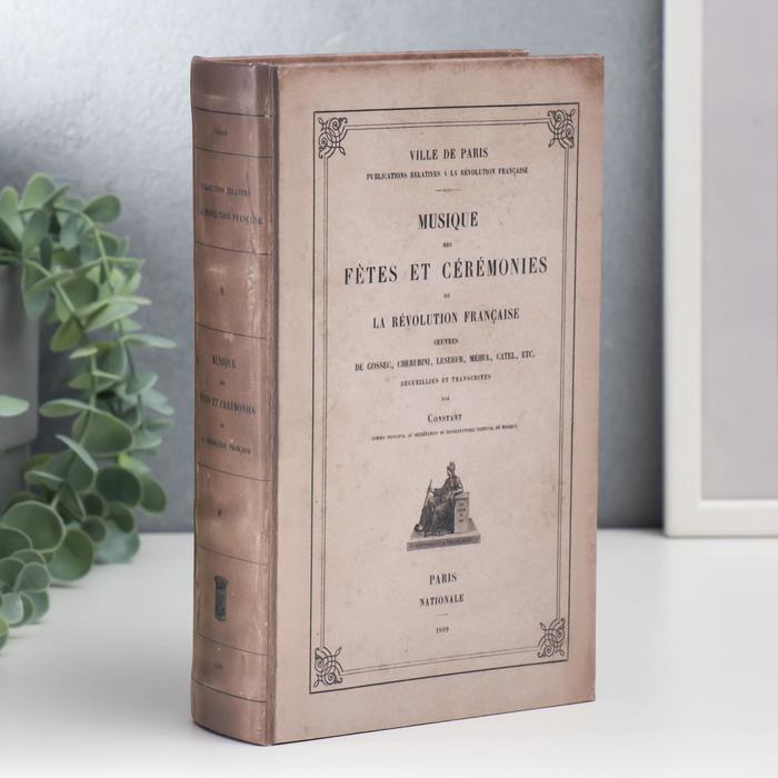 Сейф-книга дерево кожзам "Музыка для церемоний" 21х13х5 см
Сейф-книга дерево кожзам "Музыка для церемоний" 21х13х5 см