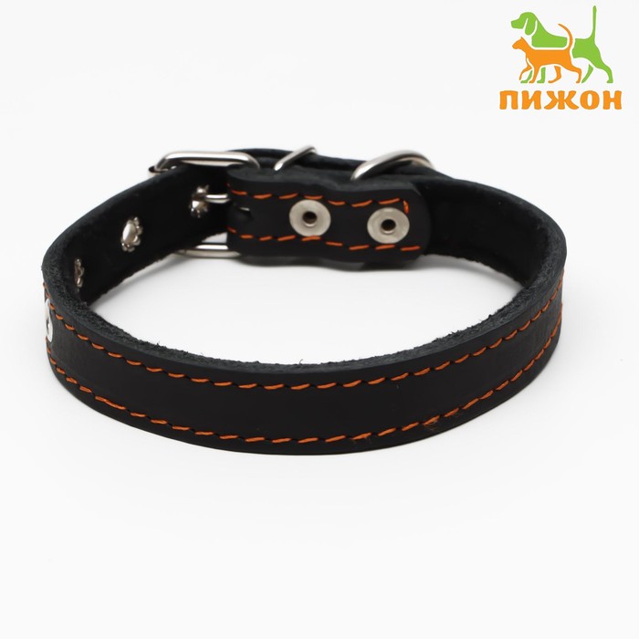 Ошейник кожаный на синтепоне, 45 х 2 см, ОШ 25-35 см, чёрный
Ошейник кожаный на синтепоне, 45 х 2 см, ОШ 25-35 см, чёрный