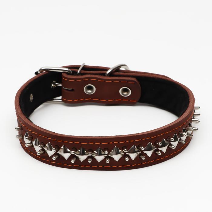 Ошейник кожаный на синтепоне "Ёж", 64 х 3 см, ОШ 40-55 см, коричневый
Ошейник кожаный на синтепоне "Ёж", 64 х 3 см, ОШ 40-55 см, коричневый