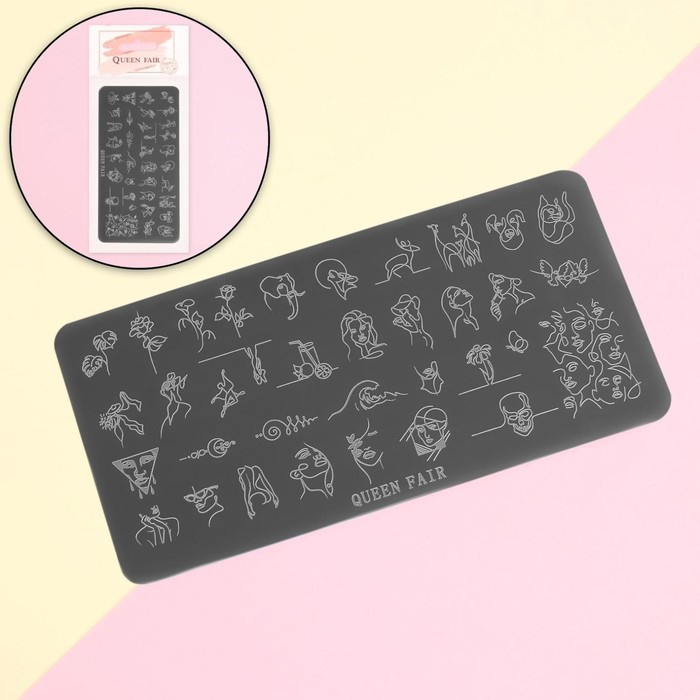 Диск для стемпинга металлический «Рисунки», 6 × 12 см
Диск для стемпинга металлический «Рисунки», 6 × 12 см