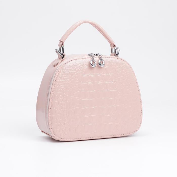 Саквояж, отдел на молнии, длинный ремень, цвет розовый
Саквояж, отдел на молнии, длинный ремень, цвет розовый