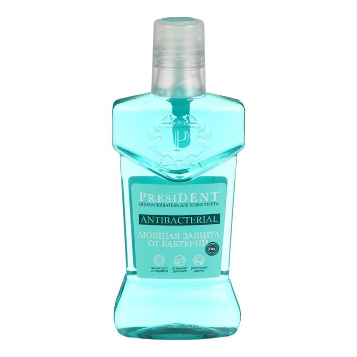 Ополаскиватель для полости рта President Antibacterial мощная защита, 250 мл
Ополаскиватель для полости рта President Antibacterial мощная защита, 250 мл