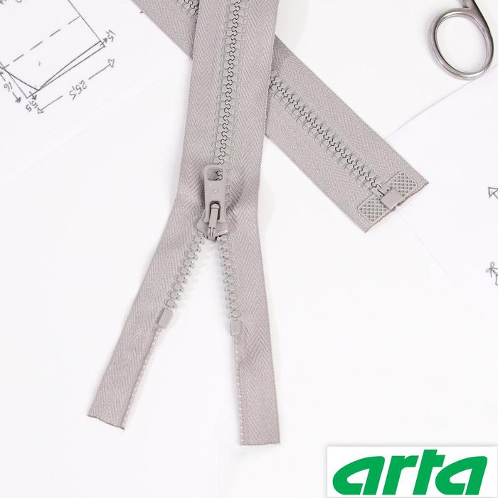 Молния «Трактор», Т10, разъёмная, 80 см, цвет светло-серый №079
Молния «Трактор», Т10, разъёмная, 80 см, цвет светло-серый №079