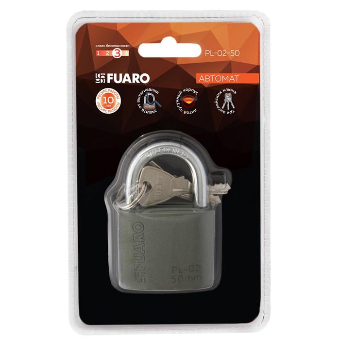 фото Замок навесной pl-02-50 англ. 3 кл. fuaro