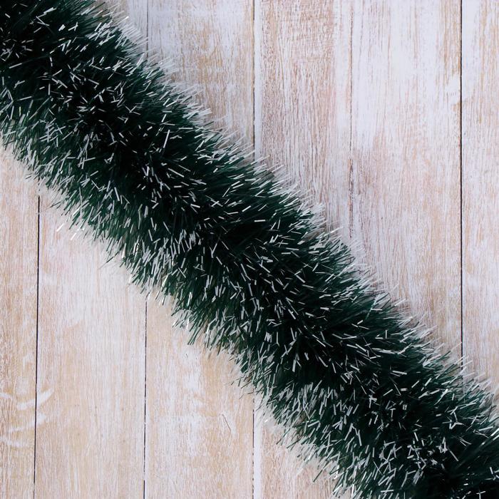 Мишура "Норка" зелёная с белыми кончиками d-100 мм, дл. 2 м 
Мишура "Норка" зелёная с белыми кончиками d-100 мм, дл. 2 м