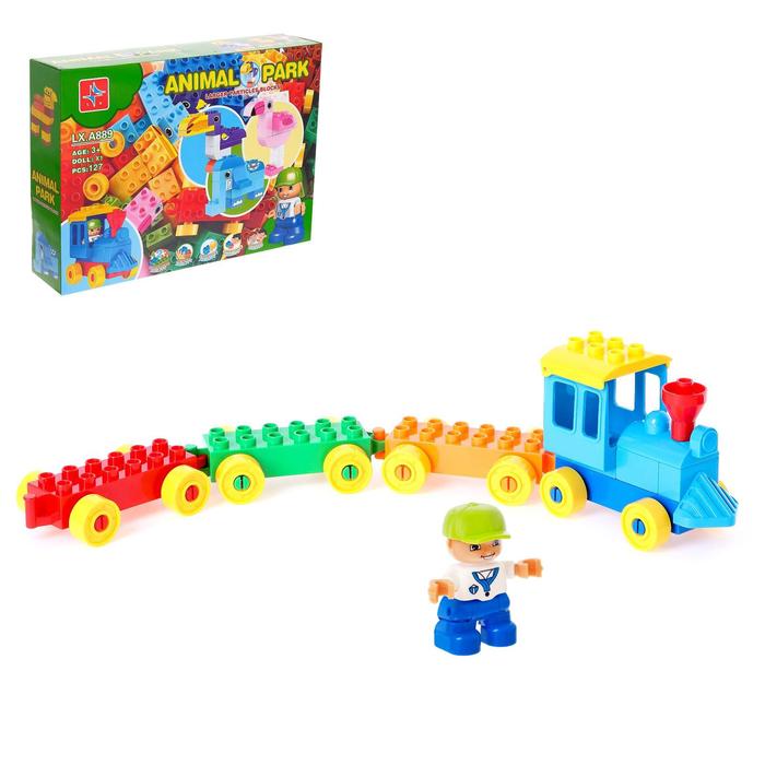 Конструктор «Паровозик», 127 деталей
Конструктор «Паровозик», 127 деталей