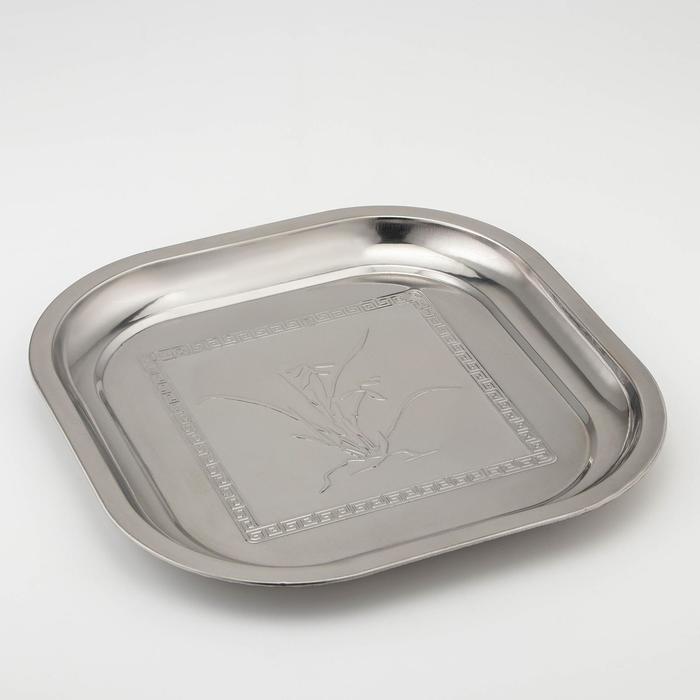 Поднос «Тростник», 40×40 см, цвет серебряный
Поднос «Тростник», 40×40 см, цвет серебряный