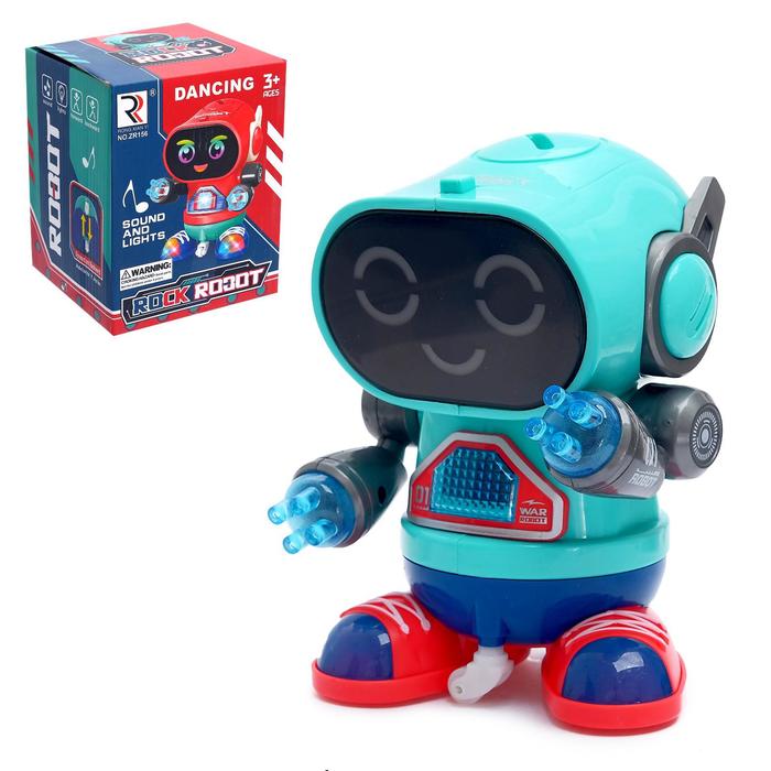Робот «Рокер», световые и звуковые эффекты, работает от батареек, цвета МИКС
Робот «Рокер», световые и звуковые эффекты, работает от батареек, цвета МИКС