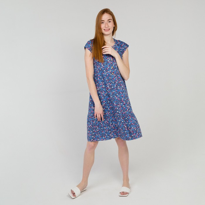 Платье женское, цвет ниагара/джинса, размер 56
Платье женское, цвет ниагара/джинса, размер 56