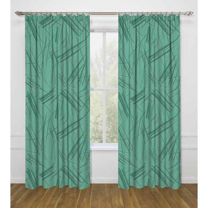 Шторы «Графика», размер 145х260 см, цвет зелёный, 2 шт в наборе
Шторы «Графика», размер 145х260 см, цвет зелёный, 2 шт в наборе