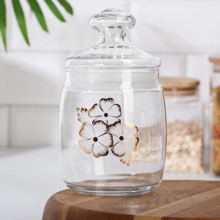 Банка для сыпучих продуктов «Нежность», 920 мл, со стеклянной крышкой
Банка для сыпучих продуктов «Нежность», 920 мл, со стеклянной крышкой