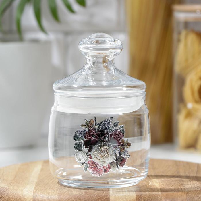 Банка для сыпучих продуктов «Романс», 500 мл, со стеклянной крышкой
Банка для сыпучих продуктов «Романс», 500 мл, со стеклянной крышкой