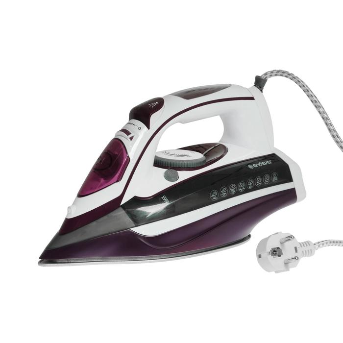 Утюг Endever Delta 215, 2200 Вт, керамическая подошва, 25 г/мин, 400 мл, бело-бордовый
Утюг Endever Delta 215, 2200 Вт, керамическая подошва, 25 г/мин, 400 мл, бело-бордовый