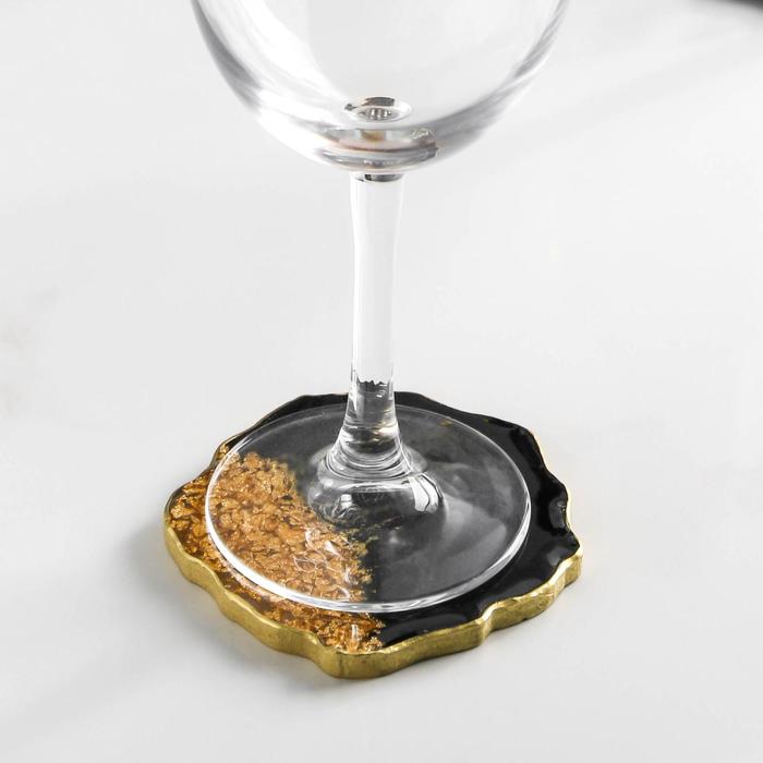 Подставка под бокал «Золотой всплеск», 9 см
Подставка под бокал «Золотой всплеск», 9 см
