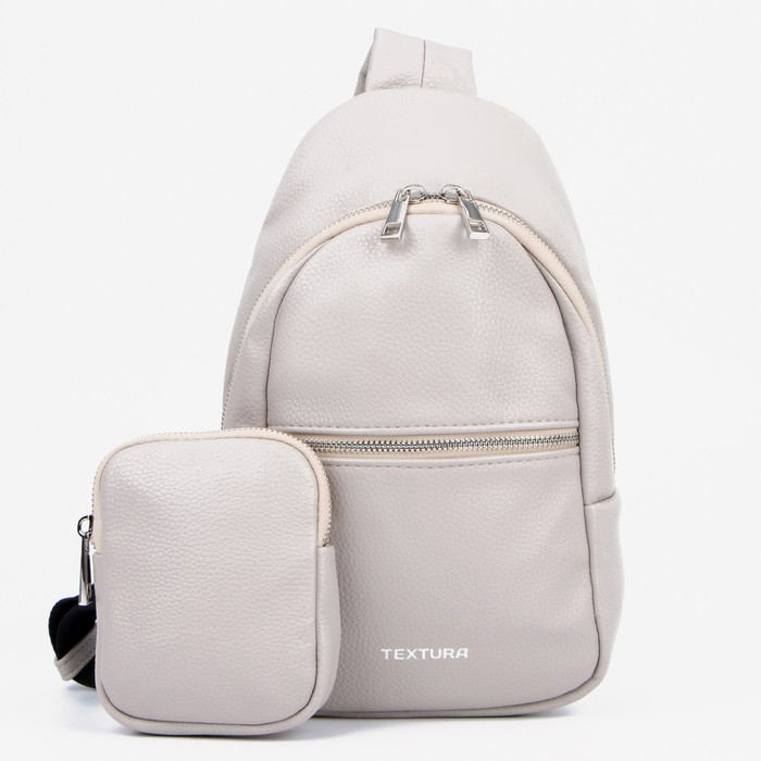 Сумка-слинг на молнии, кошелёк, цвет бежевый
Сумка-слинг на молнии, кошелёк, цвет бежевый