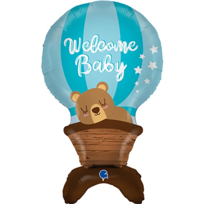Шар фольгированный 38" «Мишка на воздушном шаре», фигура для воздуха, цвет голубой
Шар фольгированный 38" «Мишка на воздушном шаре», фигура для воздуха, цвет голубой