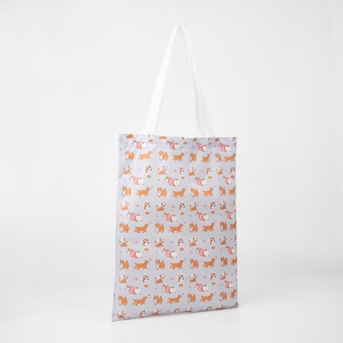 Сумка-шопер без молнии, без подкладки, цвет голубой 
Сумка-шопер без молнии, без подкладки, цвет голубой