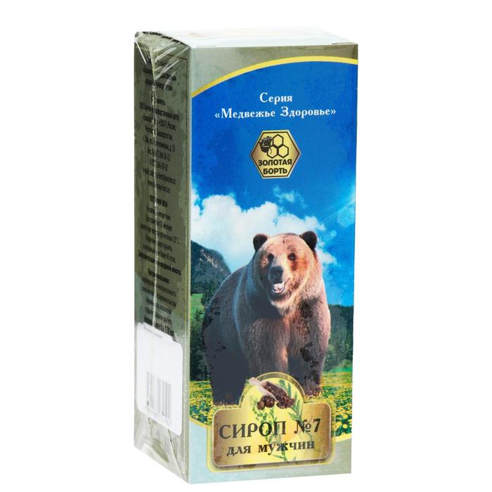 Сироп «Медвежье здоровье» № 7 для мужчин, профилактика заболеваний мочеполовой системы, усиление мужской силы и потенции, 120 мл
Сироп «Медвежье здоровье» № 7 для мужчин, профилактика заболеваний мочеполовой системы, усиление мужской силы и потенции, 120 мл