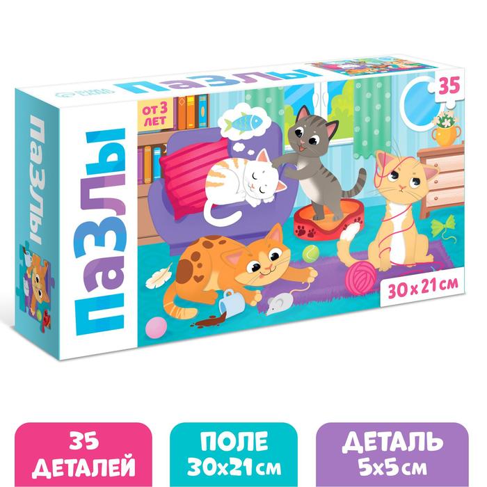 Пазлы «Милые котики», 35 элементов
Пазлы «Милые котики», 35 элементов