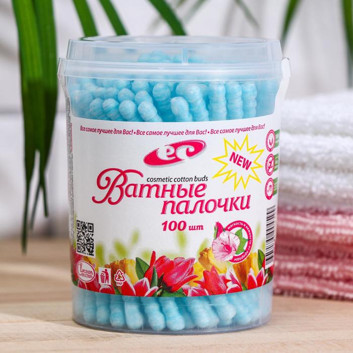 Ватные палочки косметические со спиралевидным намотом голубые по 100 шт в банке
Ватные палочки косметические со спиралевидным намотом голубые по 100 шт в банке