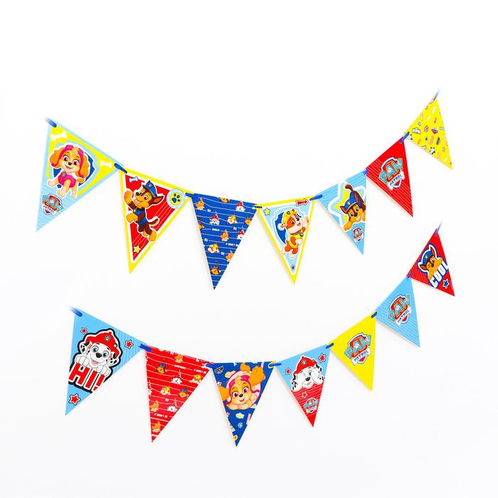 Гирлянда бумажная «Щенячий патруль. Персонажи», флажки
Гирлянда бумажная «Щенячий патруль. Персонажи», флажки
