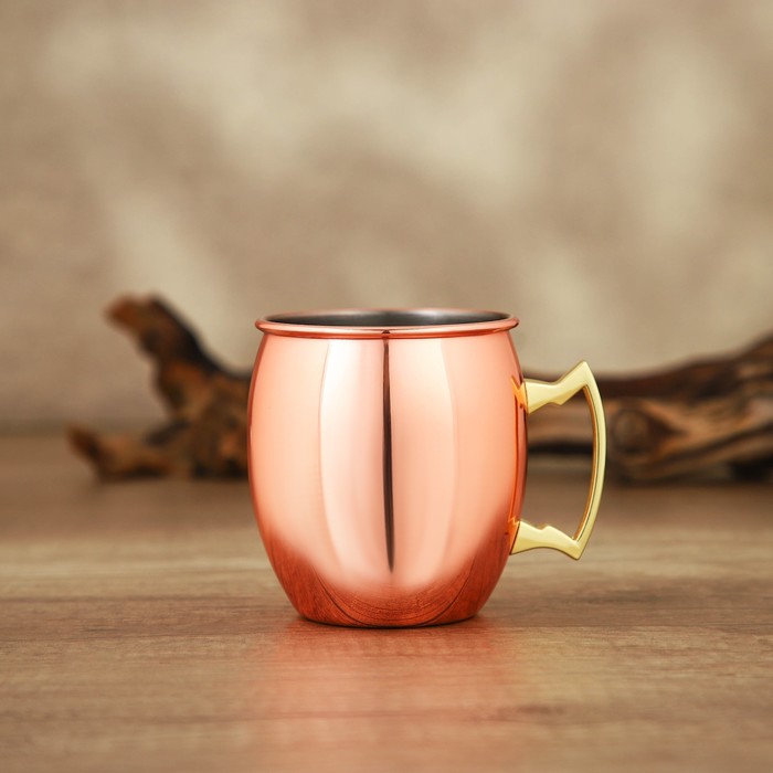 Кружкa «Московский мул», 500 мл, толщинa 0,8 мм, цвет медный
Кружкa «Московский мул», 500 мл, толщинa 0,8 мм, цвет медный