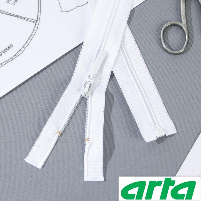 Молния «Спираль», Т6, разъёмная, 85 см, цвет белый №501 
Молния «Спираль», Т6, разъёмная, 85 см, цвет белый №501