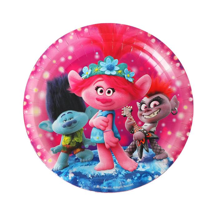 Тарелка бумажная Trolls, 18 см, набор 6 шт.
Тарелка бумажная Trolls, 18 см, набор 6 шт.