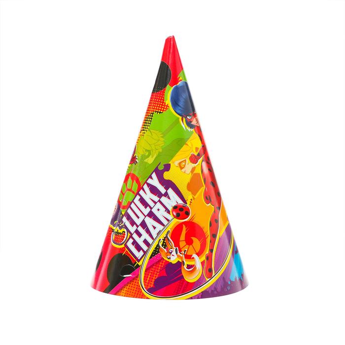 Колпак бумажный «Леди Баг и Супер-Кот», набор 6 шт.
Колпак бумажный «Леди Баг и Супер-Кот», набор 6 шт.