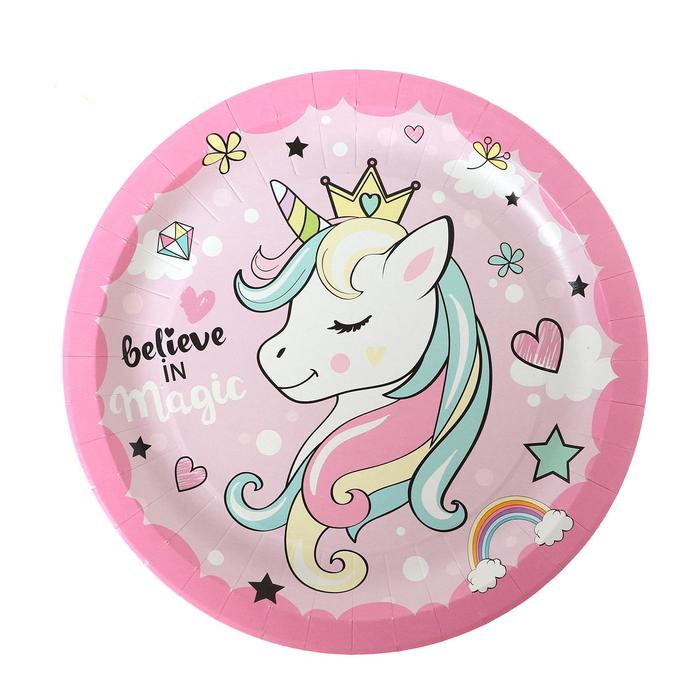 Тарелка бумажная «Единорог», 23 см, 6 шт. 
Тарелка бумажная «Единорог», 23 см, 6 шт.