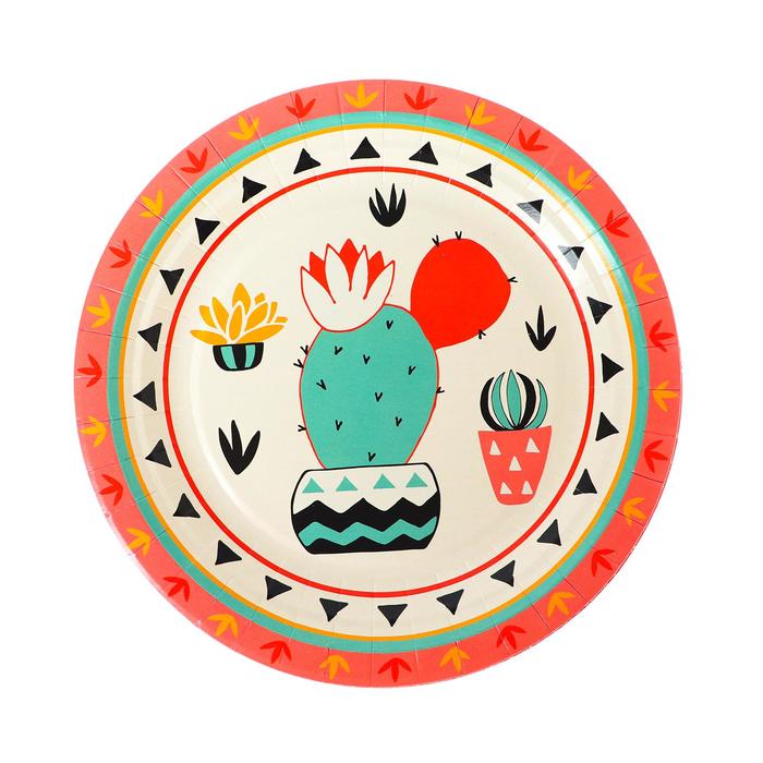 Тарелка бумажная «Кактус», 18 см, 6 шт.
Тарелка бумажная «Кактус», 18 см, 6 шт.