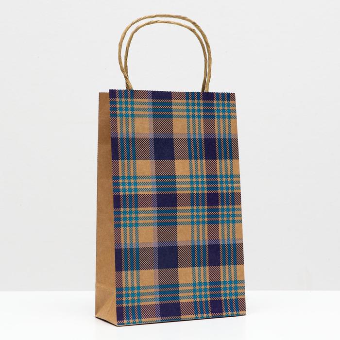 Пакет подарочный "Клеточка", крафт, 26,5 х 16.5 х 7 см
Пакет подарочный "Клеточка", крафт, 26,5 х 16.5 х 7 см