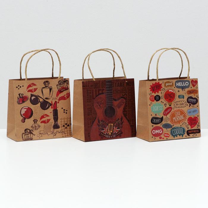 Набор подарочных пакетов "Гитарист", крафт, 16 х 16 х 7.5 см, 12 шт
Набор подарочных пакетов "Гитарист", крафт, 16 х 16 х 7.5 см, 12 шт
