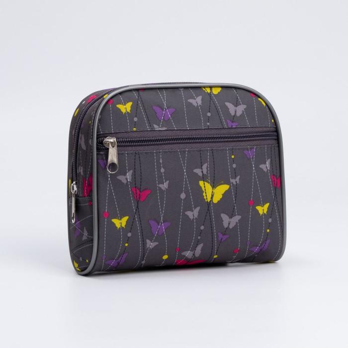 Косметичка на молнии, с подкладом, наружный карман, цвет серый
Косметичка на молнии, с подкладом, наружный карман, цвет серый