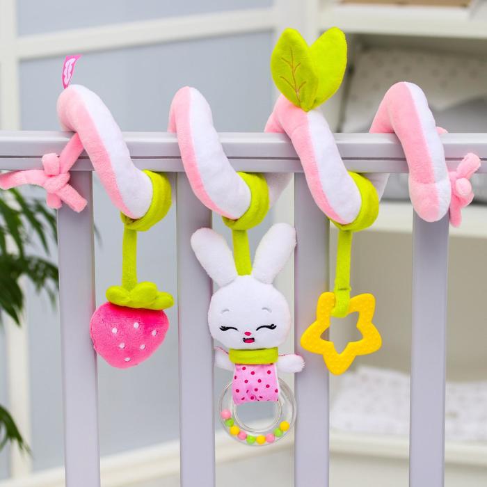 Растяжка - спираль «Зайка Банни», прорезыватель, пищалка, погремушка, 48 - 85 см
Растяжка - спираль «Зайка Банни», прорезыватель, пищалка, погремушка, 48 - 85 см