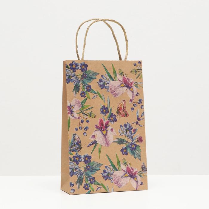 Пакет подарочный "Цветы", крафт, 26.5 х 16.5 х 7 см
Пакет подарочный "Цветы", крафт, 26.5 х 16.5 х 7 см