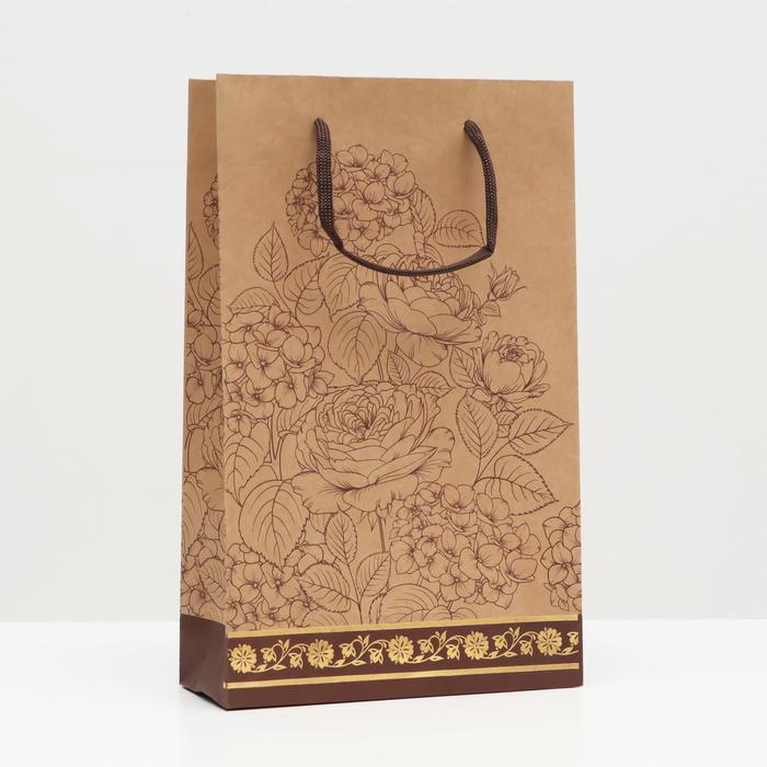 Пакет подарочный "Цветочный сад", крафт, 26.5 х 16.5 х 7 см
Пакет подарочный "Цветочный сад", крафт, 26.5 х 16.5 х 7 см