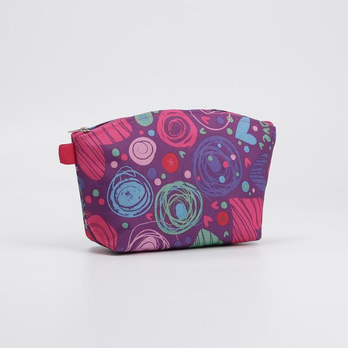 фото Косметичка, отдел на молнии, цвет фиолетовый