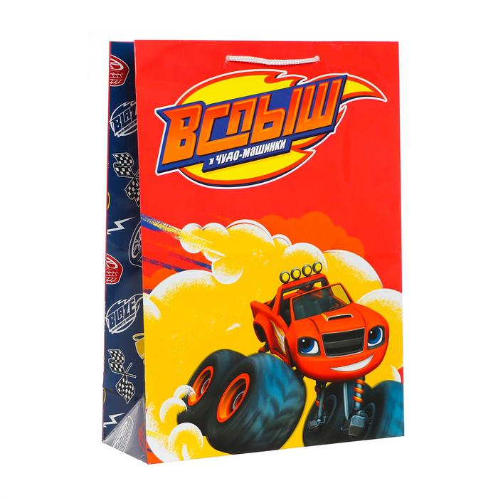Пакет подарочный «Вспыш и Чудо-машинки», большой, 250х350х100 мм, цвет красный 
Пакет подарочный «Вспыш и Чудо-машинки», большой, 250х350х100 мм, цвет красный