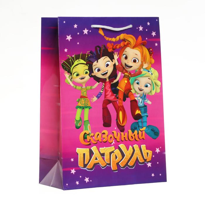 Пакет подарочный «Сказочный патруль», 220х310х100 мм, цвет розовый
Пакет подарочный «Сказочный патруль», 220х310х100 мм, цвет розовый