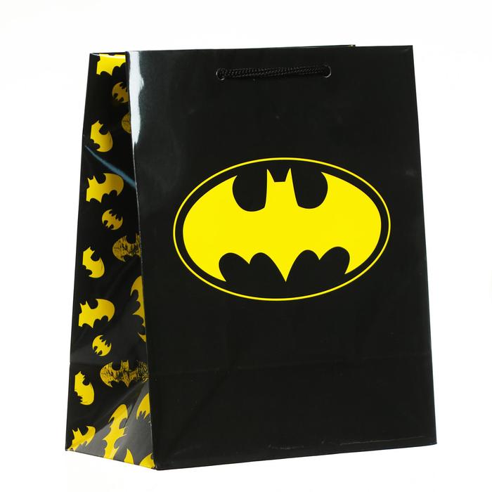 Пакет подарочный Batman, 180х223х100 мм, цвет чёрный
Пакет подарочный Batman, 180х223х100 мм, цвет чёрный