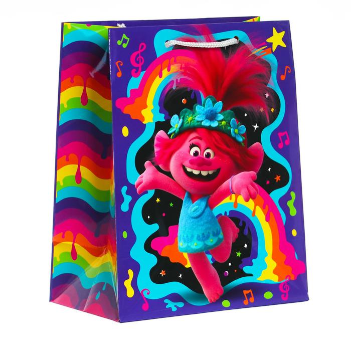 Пакет подарочный «Тролли», 180х223х100 мм
Пакет подарочный «Тролли», 180х223х100 мм