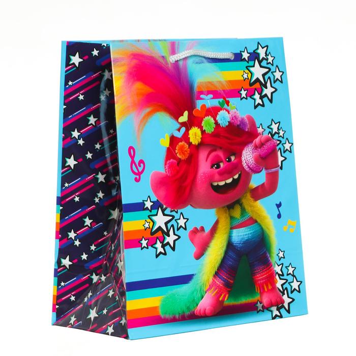 Пакет подарочный «Тролли», 180х223х100 мм
Пакет подарочный «Тролли», 180х223х100 мм