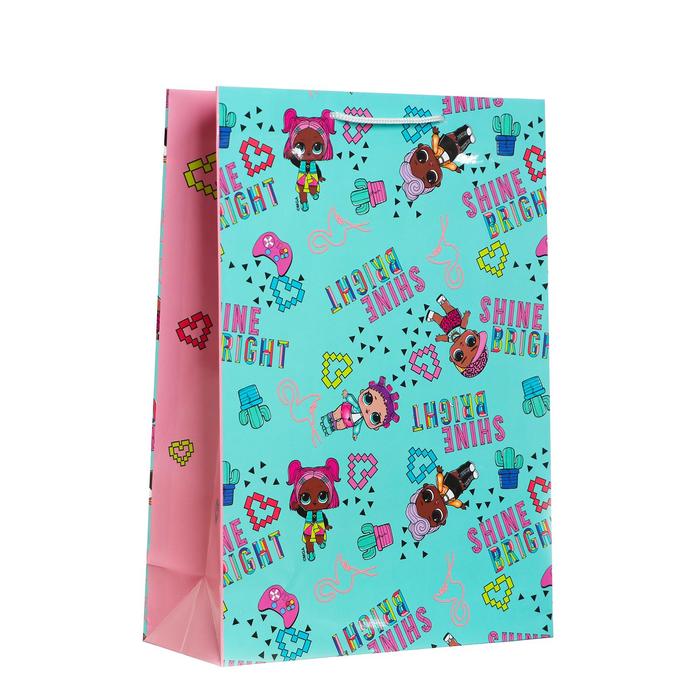 Пакет подарочный LOL, 250х350х100 мм, цвет мятно-розовый
Пакет подарочный LOL, 250х350х100 мм, цвет мятно-розовый