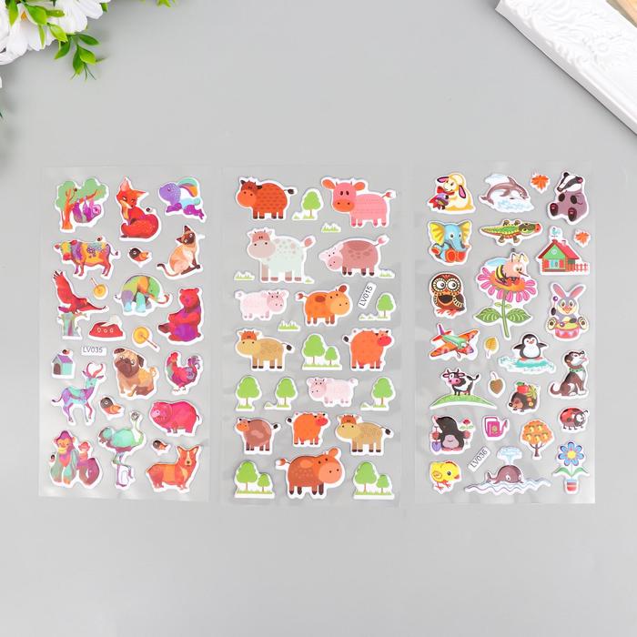 Объёмные стикеры "Весёлые зверушки 3" МИКС
Объёмные стикеры "Весёлые зверушки 3" МИКС