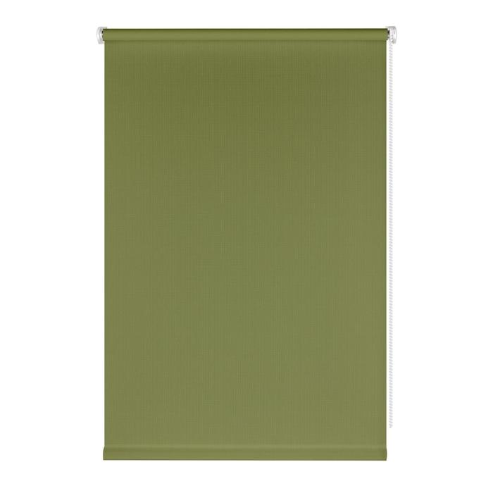 фото Штора рулонная shantung, 55х150 см, цвет оливковый prakto